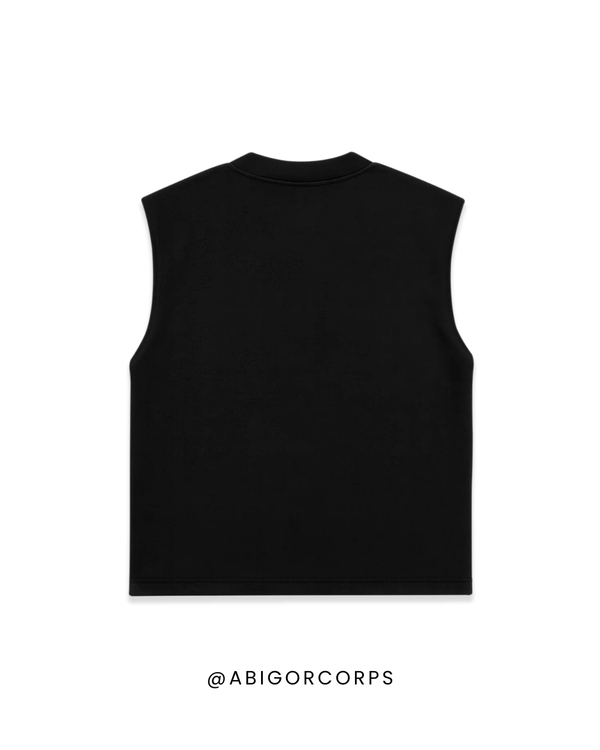 Cursive - Cropped Baggy Sleeveless - View 3