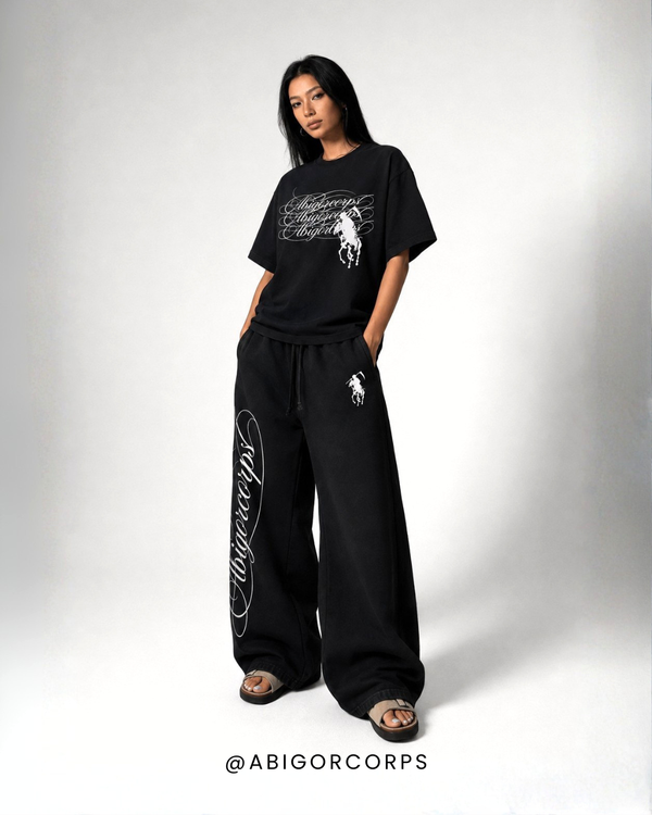 Cursive - Cropped Baggy Tee - View 2