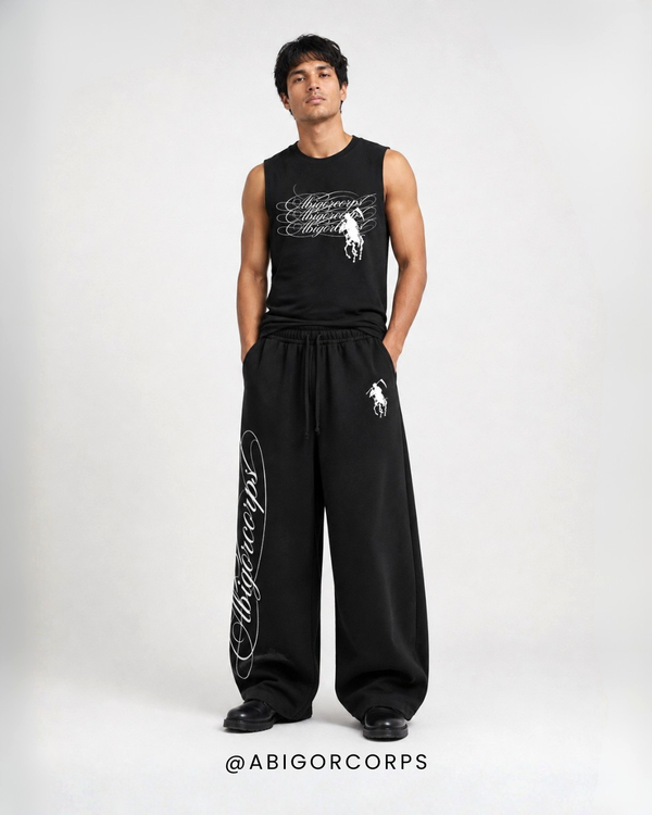 Cursive - Cropped Baggy Sleeveless - View 2