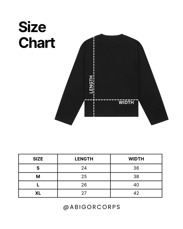 Cursive - Cropped Long Sleeve - View 4