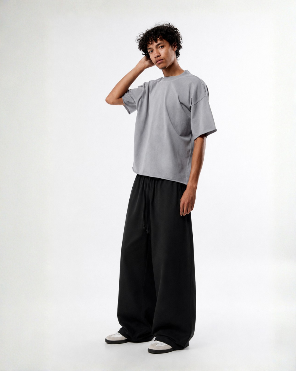 Oversize trouser pant (black) - Photo 2