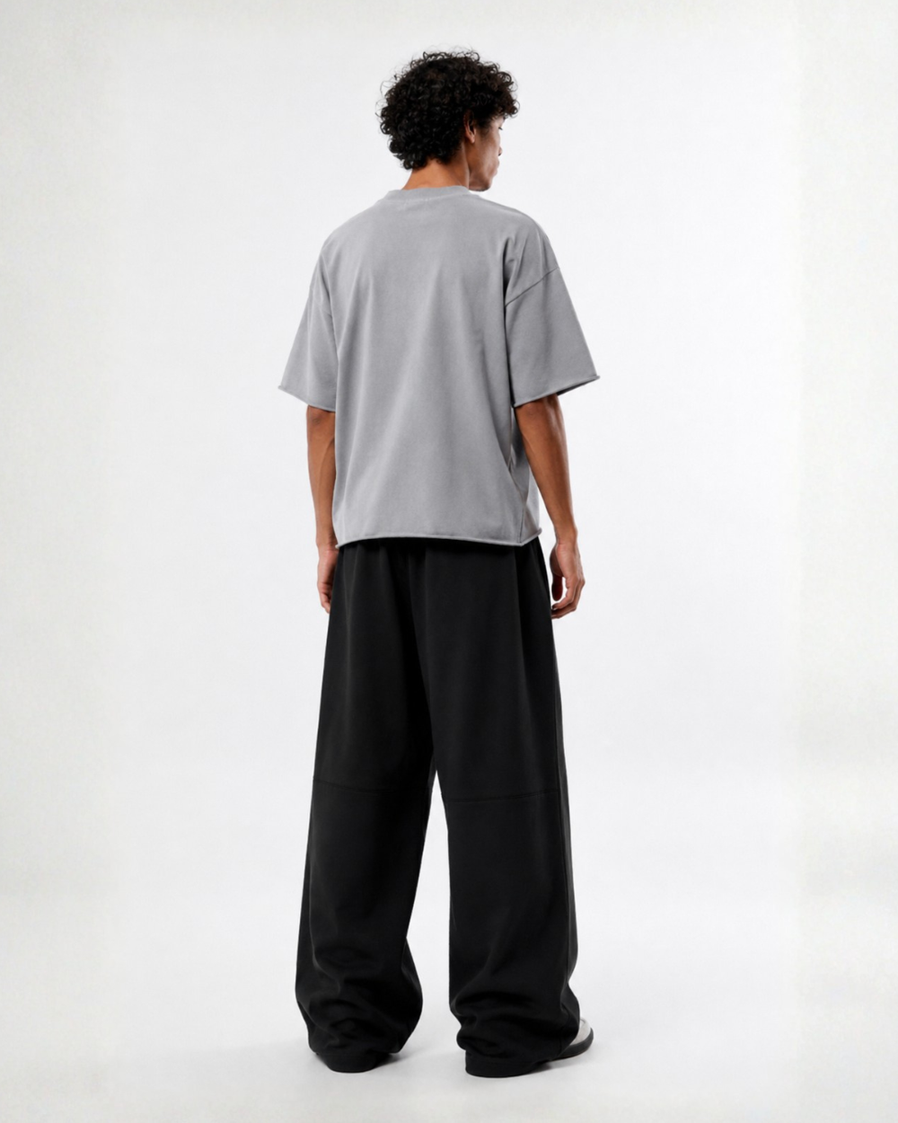 Oversize trouser pant (black) - Photo 3