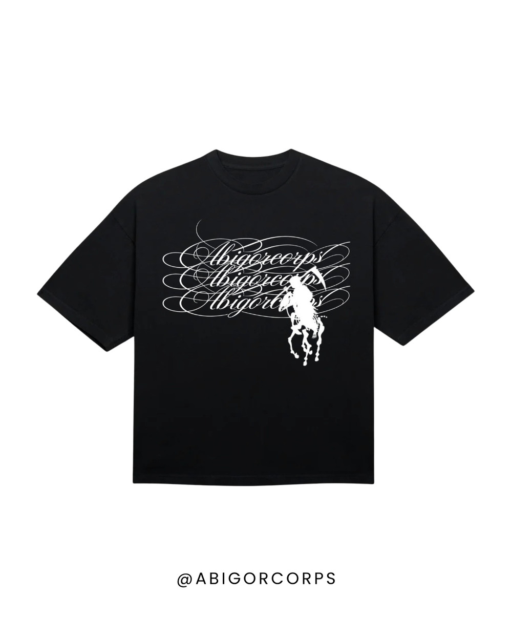 Cursive - Cropped Baggy Tee - Photo 1