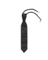 Unisex Black Beaded Tie